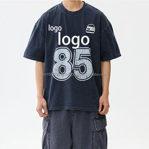 Camiseta de Verano 2026, Nueva, Transpirable, 100% Algodón, Estilo Vintage, Lavada, Estampada, Manga Corta, Hip Hop, Holgada, para Parejas - Product Image 6