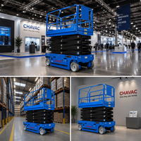 Plateforme de travail élévatrice mobile à ciseaux électro-hydraulique 6m 8m 10m 12m 14m 16m certifiée CE pour entrepôts et construction