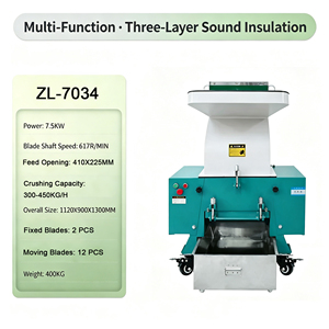 Trituradora de Plástico Industrial Multifuncional de Tres Capas con Aislamiento Acústico para Reciclaje de Plástico - Product Image 3