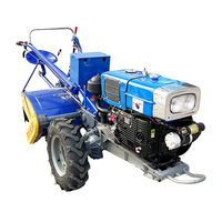 Motoculteur à 2 roues 15cv 20cv 22cv 24cv Moteur diesel Motoculteur rotatif Mini motoculteur à main Motoculteur à marche