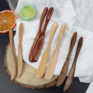 수제 일본 미니 천연 대나무 나무 땅콩 나무 치즈 버터 나이프 스프레더 - Product Image 6