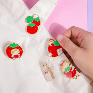 <span class=keywords><strong>Ownday</strong></span> เข็มกลัดกล่องโลหะแข็งพร้อมกล่องกระดาษแข็ง,อุปกรณ์เครื่องเขียนน่ารักส่งเสริมการขายผลไม้สตรอเบอร์รี่ปี4762 - Product Image 2