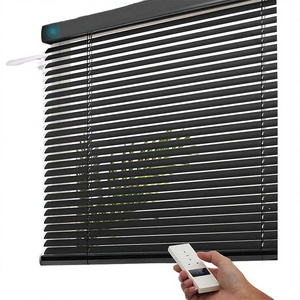 Stores enrouleurs motorisés modernes horizontaux intégrés pour extérieur, stores de fenêtre électriques en tissu personnalisables - Product Image 2