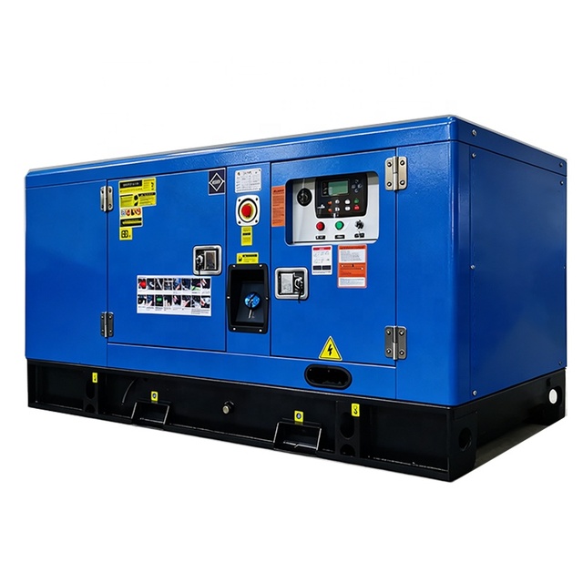 50KW 60KVA Diesel Generator Set with Stamford Alternator Electric Start Soundproof Enclosure 50/60Hz Three Phase