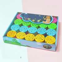 Printemps LED coloré arc-en-ciel cercle en plastique bobine élastique anneau projectable jouet éducatif pour les enfants