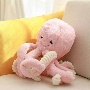 Peluche pieuvre bleue à anneaux Kelian 150 cm, géante rose et rouge, marionnette de dessin animé, jouet en peluche pieuvre à tentacules, pieuvre mignonne personnalisée - Product Image 5