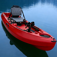 Kayak de pesca modular de plástico rígido para exteriores, para 2 o 3 personas, con asientos acolchados de EVA y sistema de pedales.
