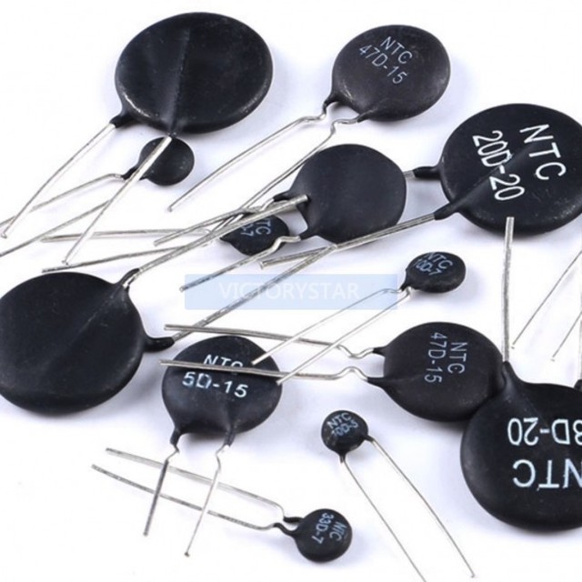 Negative Temperature Coefficient Thermistor Ntc5d5 7 9 11 13 20 5 Ohms via 5 7 920MM