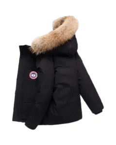 도매 캐나다 스타일 파카 남성 거위 다운 재킷 두꺼운 연인 야외 겨울 코트