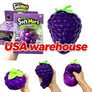 Pelota Antiestrés Gigante de Uva Morada, Material TPR, Juguete Sensorial de Uva Morada, Juguete Promocional de Simulación de Fruta - Product Image 3