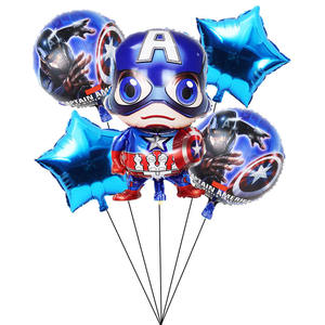 <span class=keywords><strong>Super</strong></span> héros enfants joyeux anniversaire fête décorations fournitures feuille d'aluminium ballon ensemble - Product Image 3