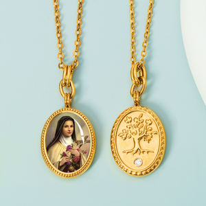 गिवेलुक पुरुषों के ईसाई अंडाकार स्टेस ने 18k सोने की प्लेटेड स्टेनलेस स्टील राल को प्रेरित किया - Product Image 1