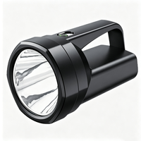 Lampe torche LED puissante longue portée, rechargeable, projecteur, lampe d'urgence longue autonomie pour patrouille et utilisation en extérieur