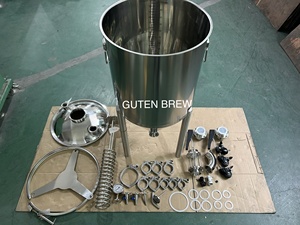 Fermentatore Pressurizzato Guten 30-105L <span class=keywords><strong>in</strong></span> <span class=keywords><strong>Acciaio</strong></span> <span class=keywords><strong>Inox</strong></span> 304, Serbatoio di Fermentazione per Birra Artigianale, Attrezzatura per Produzione Casalinga - Product Image 3