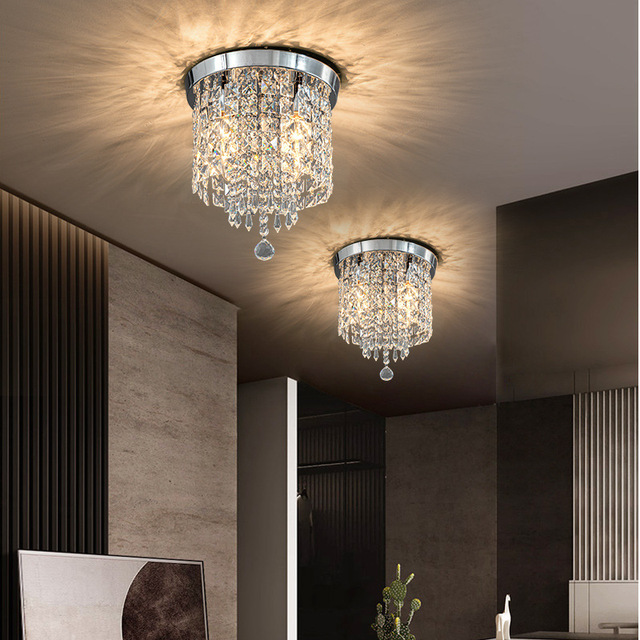 Wholesale Iron Crystal Material Flower Shape Fashion Modern Led Ceiling Lights Dimmable Tuya Smart Wifi Ceiling Light for Home