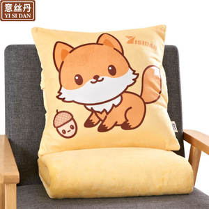 Juego de Manta y Almohada de Felpa con Diseño de Dibujos Animados Yisidan, Cálido para Invierno, Rectangular, Diseñado a Medida para Uso en Cama - Product Image 5