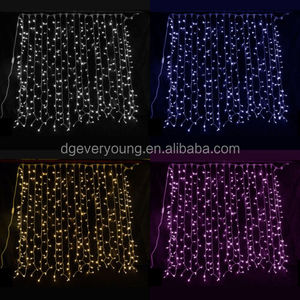 Decoración navideña con ventana Flash, cortina inteligente, cadena de luces, Año Nuevo, alta calidad, 2025, gran oferta, Cable de goma IP67 Led - Product Image 6