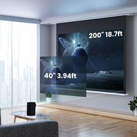 OEM/ODM Home Smart Android 9,0 Proyector Altavoz incorporado WIFI Interactivo BT5.1 US Video Cinema Home Theater Teléfono LCD portátil