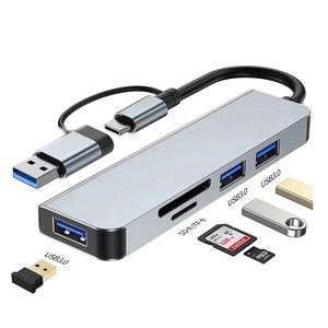 Base de Expansión 2 en 1 de Aluminio, Hub <span class=keywords><strong>USB</strong></span> 3.0 para <span class=keywords><strong>PC</strong></span>, Adaptador Divisor USB3.0, Puerto Tipo C, Lector de Tarjetas para <span class=keywords><strong>PC</strong></span> y Laptop - Product Image 5