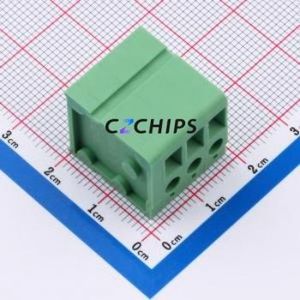 DB105V-5.0-3P-GN-S Screw Terminal Block Through hole Component (THT),P=5mm Connector 1x3P 5mm Green Through Hole - Product Image 1