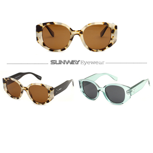 Fabricant en gros, nouvelle conception 2025, lunettes de soleil personnalisées avec logo professionnel, lunettes de soleil UV400, monture ronde tendance, unisexe - Product Image 2