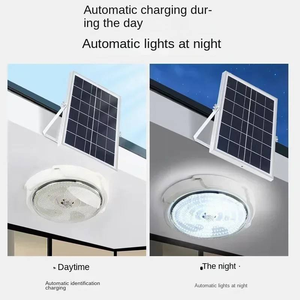 <span class=keywords><strong>Plafonnier</strong></span> solaire de qualité supérieure avec télécommande et <span class=keywords><strong>batterie</strong></span> LiFePO4, parfait pour les kiosques, les couloirs, les balcons, utilisation en intérieur - Product Image 2