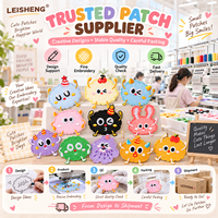 Patchs brodés autocollants mignons de dessins animés, à peler et coller, badges appliqués pour sacs, carnets, coques de téléphone, décoration DIY
