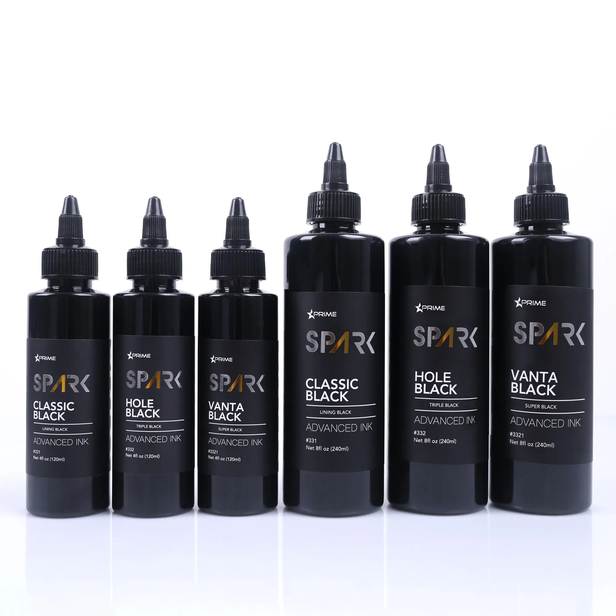 Spark Factory personalizado de alta calidad negro oscuro gris lavado pigmento Color mezclador conjunto profesional comprar tinta de tatuaje negro