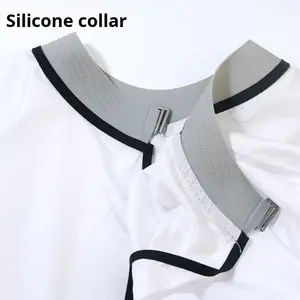 Ouranmi Cape de coiffure adulte en silicone imperméable à l'eau écharpe à encolure antiadhésive modèle MI-HR-2087 pour une utilisation en salon - Product Image 3