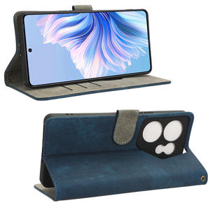 Cartera Retro con protección RFID de cuero con tapa para Tecno Camon 20 Premier /Camon 20 <span class=keywords><strong>Pro</strong></span> 4G/5G, funda con ranura para tarjeta, funda con soporte para teléfono - Product Image 6