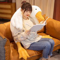 En gros, Grande peluche canard blanc, coussin de compagnie pour le sommeil, cadeau d'anniversaire