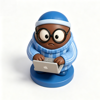 Figura Coleccionable de Diseño Premium de 8.5cm, Personalizable, de PVC, Estilo Huevo de Computadora, Caja Sorpresa OEM, para Colecciones