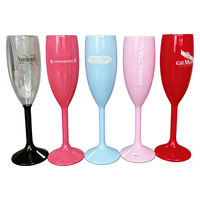 Flûtes à champagne personnalisées en plastique rigide, style vintage, pour mariage