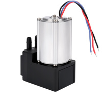 HCKG Vente chaude Pompe à air électrique à diaphragme de laboratoire à moteur sans balais DC 12V 24V Pompe à vide sans huile pour échantillons CEMS