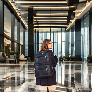 <span class=keywords><strong>Mochila</strong></span> enrollable para negocios, <span class=keywords><strong>mochila</strong></span> para portátil para adultos <span class=keywords><strong>con</strong></span> bolsillo acolchado y cinturón <span class=keywords><strong>con</strong></span> amortiguación de aire, poliéster impermeable, para estudiantes universitarios - Product Image 6