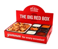 Boîte à lunch jetable en carton brun biodégradable avec poignée et logo personnalisé, forme rectangulaire pour l'emballage de plats à emporter