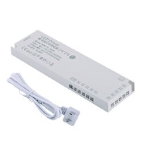 AOmei FX Transformateur d'alimentation LED étanche 24V pour armoire, bande LED, alimentation à tension constante, sortie unique 12V DC, interrupteur tactile