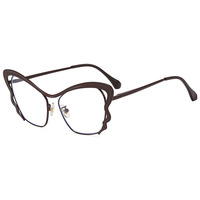 Monturas de Gafas Ópticas Metálicas para Mujer, Monturas de Gafas Nuevas, Gafas para Mujer, Gafas con Protección Anti Luz Azul