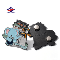 Aimants de réfrigérateur personnalisés en émail souple avec logo de marque Longzhiyu, cadeau publicitaire, plaqué 2D, souvenir, 20 ans de la marque