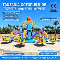 Attraction de fête foraine Polypus Ride Octopus, directement de l'usine, pour les foires et les parcs d'attractions, avec éclairage LED coloré personnalisable