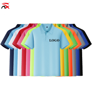 Best Sell Custom Logo Printing Polyester Polo T Shirt Adult Size Unisex Knitted Polo T Shirt for Promotional