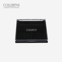 4 couleurs, palettes de fards à paupières vides personnalisées en ABS de forme carrée, jetables