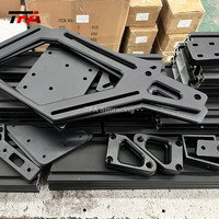 de conducción de coche con soporte de monitor único, kit de simulación de carreras de extrusión de aluminio negro, 4080