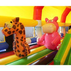 <span class=keywords><strong>Château</strong></span> gonflable à thème de parc animalier Maison gonflable Parcours d'obstacles pour terrain de jeu <span class=keywords><strong>Château</strong></span> gonflable avec toboggan d'escalade - Product Image 3