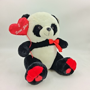 Peluche douce en peluche <span class=keywords><strong>panda</strong></span> mignon avec techniques brodées pour les cadeaux de mariage et d'anniversaire des enfants - Product Image 3