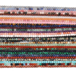 2Mm 3Mm 4Mm Natuursteen Kralen Agates Tijgeroog Malachiet Turquoises Amazoniet Ronde Kralen Voor Sieraden Maken Diy Armband 15'' - Product Image 4