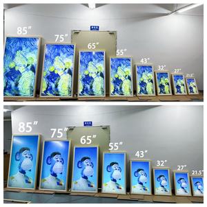 En bois 21.5 24 27 pouces Art électronique numérique cadre vidéo <span class=keywords><strong>Photo</strong></span> musique image cadre Wifi Audio 2k FHD affichage maison mural - Product Image 5