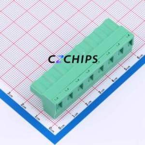 MX2EDGK-7.62-08P-GN01-Cu-Y-A Plug-in Terminal Block P=7.62mm Connector Plug Screw Fixing 1x8P 7.62mm - Product Image 2