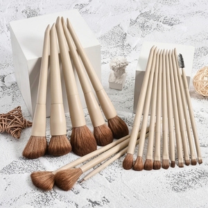 JLY Ensemble de 18 pinceaux de maquillage vegan de luxe avec <span class=keywords><strong>correcteur</strong></span> et contour, logo personnalisé disponible, manche - Product Image 6
