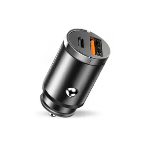 2 Port USB Type C Mini 200w Mobile Phone Fast Car Charger For Android Samsung IPhone